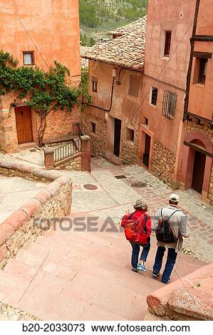 Albarracin. Teruel province. Aragon. Spain. View Large Photo Image Stock Image - Albarracin. Teruel province. Aragon. Spain.. Fotosearch