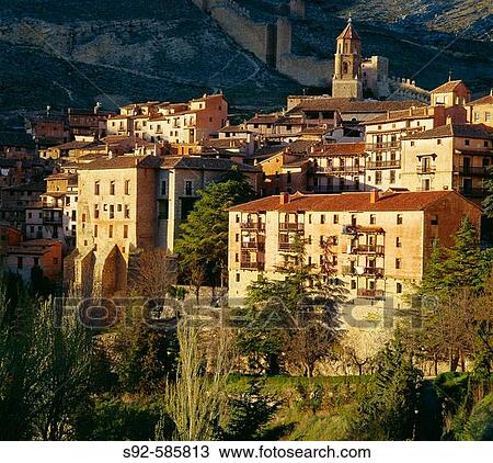 Stock Image - Albarracin. Teruel province. Aragon, Spain. Fotosearch