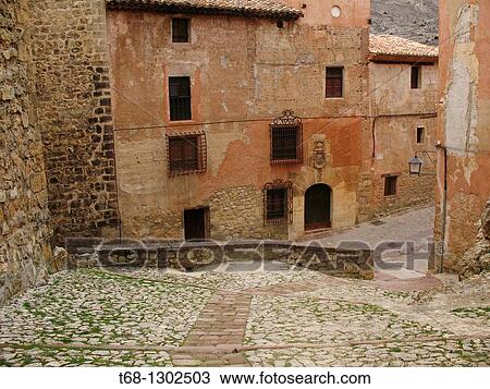 Albarracin, Teruel province, Aragon, Spain View Large Photo Image Stock Image - Albarracin, Teruel province, Aragon, Spain. Fotosearch