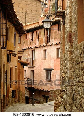 Albarracin, Teruel province, Aragon, Spain View Large Photo Image Stock Photograph - Albarracin, Teruel province, Aragon, Spain. Fotosearch