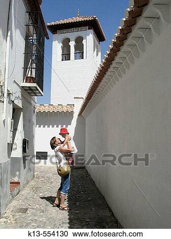 Albayzin. Granada. Andalucia. Spain. View Large Photo Image Stock Image - Albayzin. Granada. Andalucia. Spain.. Fotosearch