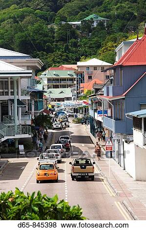 Albert Street, Victoria, Mahe island, Seychelles View Large Photo Image Stock Photo - Albert Street, Victoria, Mahe island, Seychelles. Fotosearch