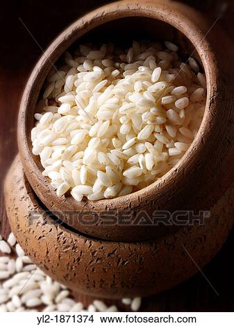 Picture - Alborio Risotto Rice - stock photos. Fotosearch