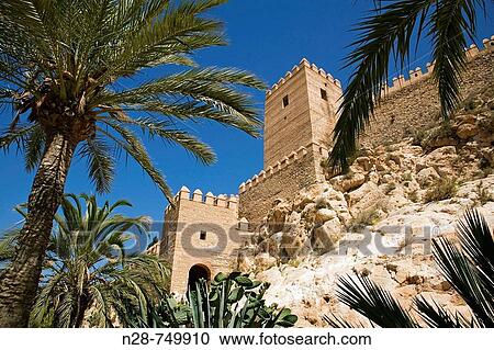 Alcazaba, Almeria. Andalucia, Spain View Large Photo Image Stock Image - Alcazaba, Almeria. Andalucia, Spain. Fotosearch