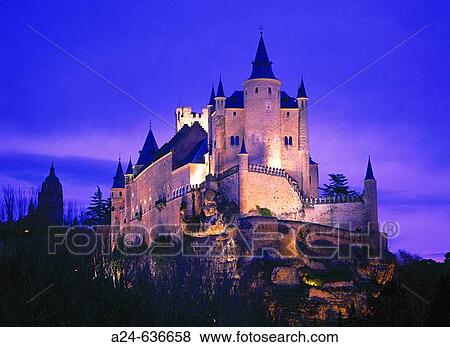 Alcazar Castle, Segovia. Castilla-Leon, Spain (April 2007) View Large Photo Image Stock Photo - Alcazar Castle, Segovia. Castilla-Leon, Spain (April 2007). Fotosearch