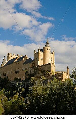 Alcazar fortress, Segovia. Castilla-Leon, Spain View Large Photo Image Stock Image - Alcazar fortress, Segovia. Castilla-Leon, Spain. Fotosearch