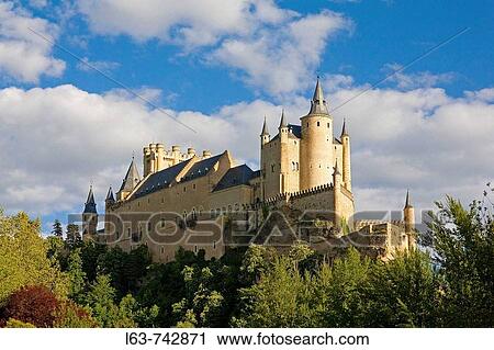 Alcazar fortress, Segovia. Castilla-Leon, Spain View Large Photo Image Stock Image - Alcazar fortress, Segovia. Castilla-Leon, Spain. Fotosearch