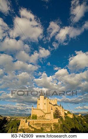 Alcazar fortress, Segovia. Castilla-Leon, Spain View Large Photo Image Stock Photo - Alcazar fortress, Segovia. Castilla-Leon, Spain. Fotosearch