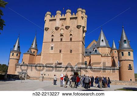 Alcazar, Fortress, Segovia, Castilla-Leon, Spain. View Large Photo Image Stock Photo - Alcazar, Fortress, Segovia, Castilla-Leon, Spain.. Fotosearch