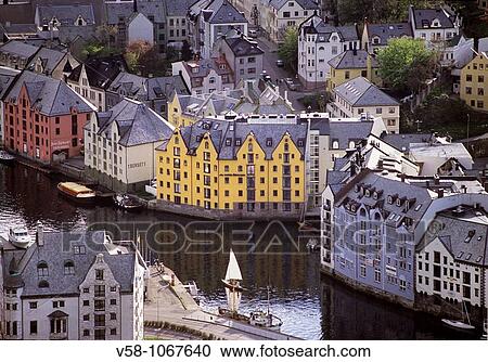Stock Image - Alesund, More og Romsdal, Norway. Fotosearch