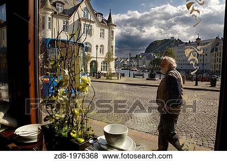 alesund street in norway. View Large Photo Image Stock Photo - alesund street in norway.. Fotosearch