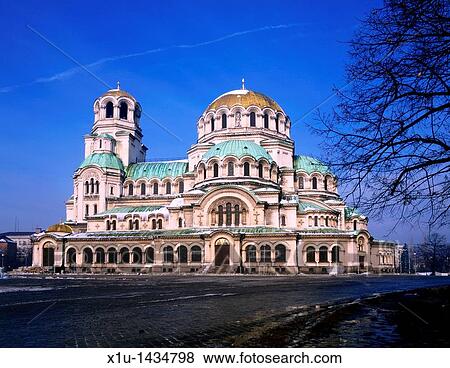 Stock Photo - Alexander Nevsky Cathedral Sofia Bulgaria. Fotosearch