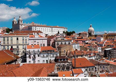 Alfama district, Lisbon, Portugal View Large Photo Image Stock Photograph - Alfama district, Lisbon, Portugal. Fotosearch