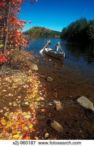 Algonquin Provincial Park, Ontario - Canoers on Joe Lake View Large Photo Image Stock Photo - Algonquin Provincial Park, Ontario - Canoers on Joe Lake. Fotosearch