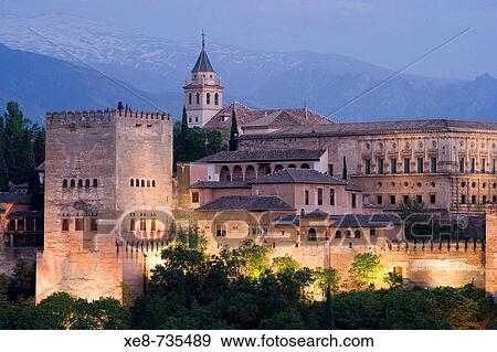 Alhambra, Granada. Andalucia, Spain View Large Photo Image Stock Photo - Alhambra, Granada. Andalucia, Spain. Fotosearch