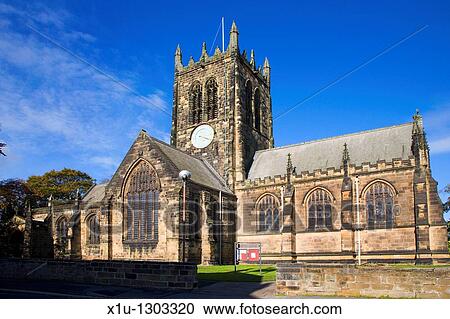 Stock Image - All Saints Church Northallerton North Yorkshire England. Fotosearch