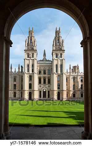 All Souls College Oxford, UK View Large Photo Image Stock Photograph - All Souls College Oxford, UK. Fotosearch