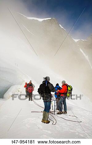 Stock Image - Allalinhorn near Saas Fee, Wallis, Switzerland. Fotosearch