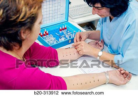 Allergy testing at hospital View Large Photo Image Stock Image - Allergy testing at hospital. Fotosearch