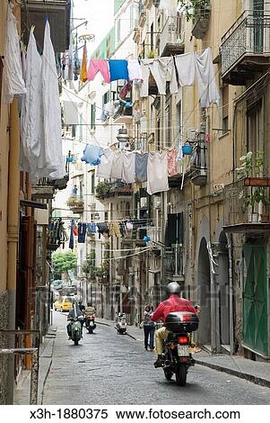 alley in the historic city center, Naples, Campania region, southern Italy, Europe View Large Photo Image Stock Photography - alley in the historic city center, Naples, Campania region, southern Italy, Europe. Fotosearch