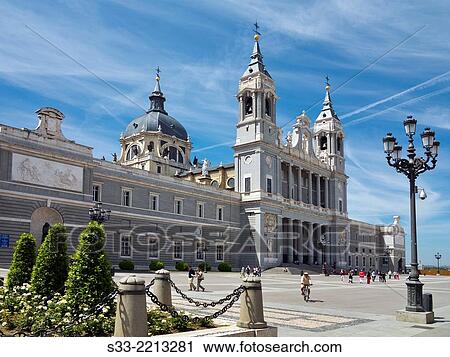 Almudena Cathedral in Madrid. Spain. View Large Photo Image Stock Image - Almudena Cathedral in Madrid. Spain.. Fotosearch