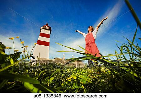 Alnes Lighthouse, next to Alesund More & Romsdal, Norway. View Large Photo Image Stock Photograph - Alnes Lighthouse, next to Alesund More & Romsdal, Norway.. Fotosearch