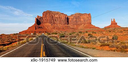 Stock Photo - Along US-163 in Monument Valley, Arizona, USA. Fotosearch