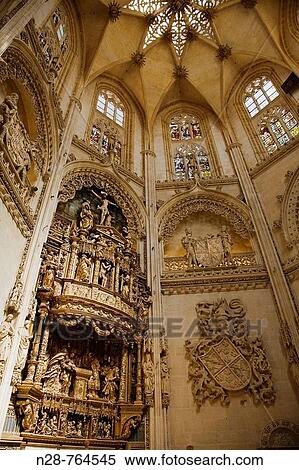 Altarpiece in the Chapel of the Condestable, cathedral of Burgos. Castilla-Leon, Spain View Large Photo Image Stock Photography - Altarpiece in the Chapel of the Condestable, cathedral of Burgos. Castilla-Leon, Spain. Fotosearch