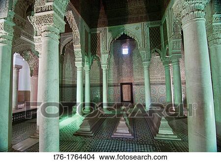 amazing architecture at the Saadian Tombs in Marrakech, Morocco View Large Photo Image Picture - amazing architecture at the Saadian Tombs in Marrakech, Morocco. Fotosearch