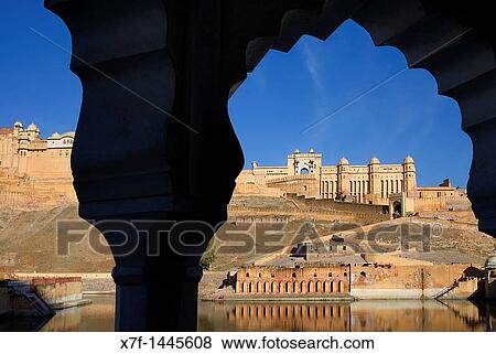 Stock Photo - Amber fort, Amber, Rajasthan, India. Fotosearch