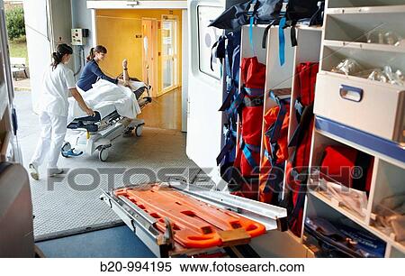 Stock Photography - Ambulance, emergencies. Hospital Policlinica Gipuzkoa, San Sebastian, Donostia, Euskadi, Spain. Fotosearch