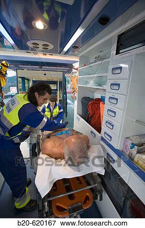 Ambulance, emergency. Hospital de Zumarraga, Gipuzkoa, Euskadi. Spain. View Large Photo Image Stock Photo - Ambulance, emergency. Hospital de Zumarraga, Gipuzkoa, Euskadi. Spain.. Fotosearch