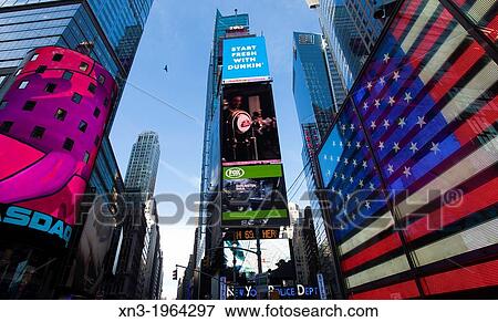 American flag, Times Square, Midtown, Manhattan, New York, New York City, United States, USA. View Large Photo Image Stock Photo - American flag, Times Square, Midtown, Manhattan, New York, New York City, United States, USA.. Fotosearch