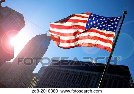 American Flag waving. Chicago. View Large Photo Image Stock Image - American Flag waving. Chicago.. Fotosearch