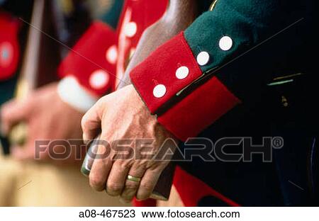 American revolution: brass buttoned sleeve of a Continental Army soldier View Large Photo Image Stock Image - American revolution: brass buttoned sleeve of a Continental Army soldier. Fotosearch