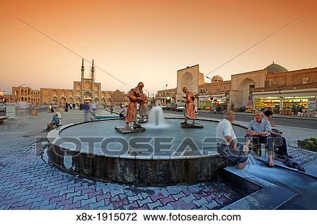 Amir Chakhmaq complex at dusk, Yazd, Iran View Large Photo Image Stock Image - Amir Chakhmaq complex at dusk, Yazd, Iran. Fotosearch