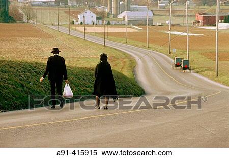 Amish going to the Sunday mass in a farm. The Lancaster County Amish people. Pennsylvania. USA. View Large Photo Image Stock Photography - Amish going to the Sunday mass in a farm. The Lancaster County Amish people. Pennsylvania. USA.. Fotosearch