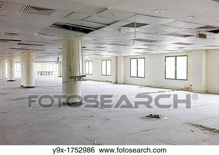 An empty abandoned office building floor View Large Photo Image Stock Photograph - An empty abandoned office building floor. Fotosearch