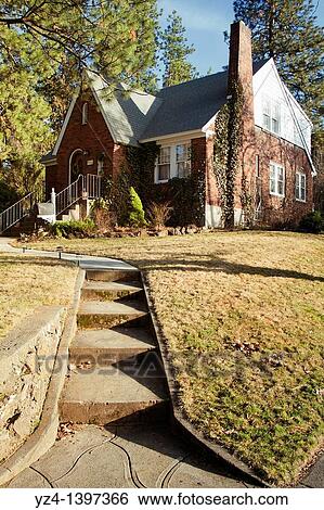An old brick home in Spokane, Washington, USA View Large Photo Image Stock Photograph - An old brick home in Spokane, Washington, USA. Fotosearch