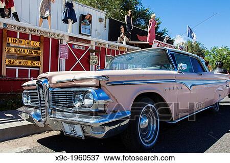 An Old Pink Car, Seligman, Arizona, USA. View Large Photo Image Stock Photo - An Old Pink Car, Seligman, Arizona, USA.. Fotosearch