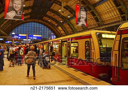 An S-Bahn train at the Alexanderplatz station. Berlin, Germany, Europe. View Large Photo Image Stock Image - An S-Bahn train at the Alexanderplatz station. Berlin, Germany, Europe.. Fotosearch