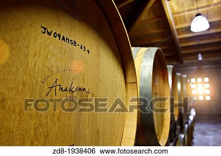 anakena wine cellar in naipo valley in chile View Large Photo Image Stock Photograph - anakena wine cellar in naipo valley in chile. Fotosearch