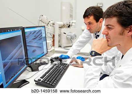 Analysis of nanostructures and nanodevices using SEM, Environmental scanning electron microscopy Laboratory, ESEM, Microscope Quanta TM 250 FEG, High-resolution surface imaging, Investigation of wet and dielectric samples View Large Photo Image Stock Photo - Analysis of nanostructures and nanodevices using SEM, Environmental scanning electron microscopy Laboratory, ESEM, Microscope Quanta TM 250 FEG, High-resolution surface imaging, Investigation of wet and dielectric samples. Fotosearch