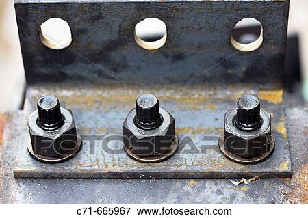 Anchor bolts for steel i beam connection View Large Photo Image Stock Photo - Anchor bolts for steel i beam connection. Fotosearch