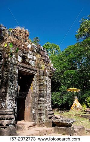Ancient Khmer ruins in Champasak, Laos. View Large Photo Image Stock Image - Ancient Khmer ruins in Champasak, Laos.. Fotosearch
