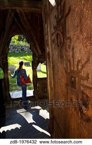 ancient stave wood church in norway. View Large Photo Image Stock Image - ancient stave wood church in norway.. Fotosearch