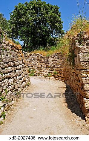 Stock Photograph - Ancient Troy, Biga Peninsula, Turkey. Fotosearch