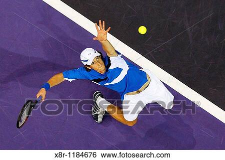 Andy Murray of Britain serves during a match at the ATP Madrid Masters Series tennis tournament. View Large Photo Image Stock Photograph - Andy Murray of Britain serves during a match at the ATP Madrid Masters Series tennis tournament.. Fotosearch