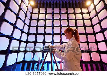 Anechoic chamber. EMC & Telecom Lab. Certification of Low Voltage Electrical & Electronic Products. Technological Services to Industry. Tecnalia Research & innovation, Bizkaia, Basque Country, Spain. View Large Photo Image Stock Image - Anechoic chamber. EMC & Telecom Lab. Certification of Low Voltage Electrical & Electronic Products. Technological Services to Industry. Tecnalia Research & innovation, Bizkaia, Basque Country, Spain.. Fotosearch