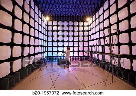 Anechoic chamber. EMC & Telecom Lab. Certification of Low Voltage Electrical & Electronic Products. Technological Services to Industry. Tecnalia Research & innovation, Bizkaia, Basque Country, Spain. View Large Photo Image Stock Image - Anechoic chamber. EMC & Telecom Lab. Certification of Low Voltage Electrical & Electronic Products. Technological Services to Industry. Tecnalia Research & innovation, Bizkaia, Basque Country, Spain.. Fotosearch